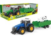 Traktor z przyczepą światło dźwięk napęd MIX