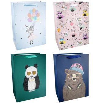 Torba prezentowa 31x42 Panda Niedźwiedź