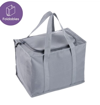 taška chlad. 15l, JOHANNA M, 31,5x22x22cm, graf.šedá, textil