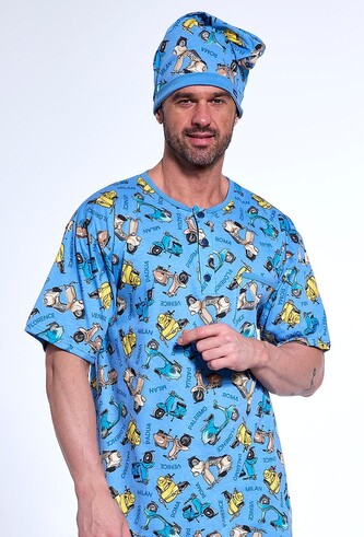 Koszula Cornette 109/32 kr/r M-2XL męska jeans M