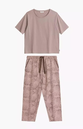 Piżama Atlantic NLP-488 kr/r S-2XL pudrowy M