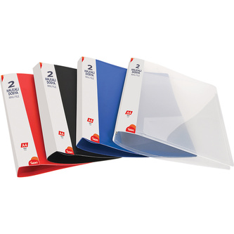 Noki, Kroužkový pořadač, 2 kroužkový, PP, A4, červená