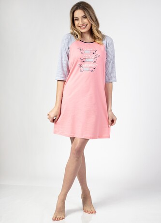 Koszula Regina 140 dł/r S-XL Z24/25 damska różowy S