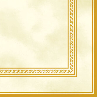 Ubrousky MAKI L (20ks) Cream & Gold Frame