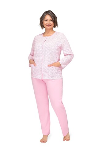 Piżama Martel Kasia III 267 dł/r M-3XL rozpinana różowy 3XL