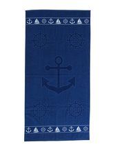 B.E.S. - Petrovice, s.r.o. Plážová osuška velur 70 x 140 cm - Kotva 2 (K-19100)