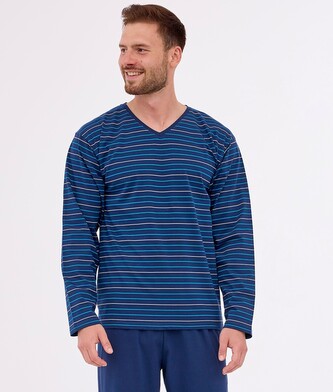 Piżama Cornette Various 139/43 dł/r S-2XL męska granatowy XXL