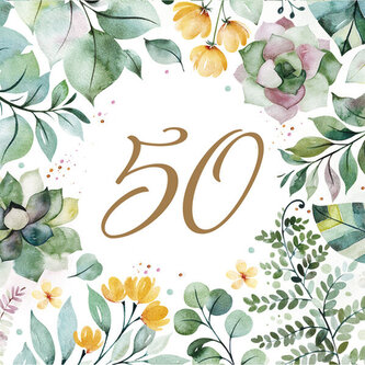 Ubrousky MAKI L (20ks) Floral Frame 50