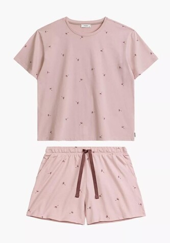 Piżama Atlantic NLP-491 kr/r S-2XL różowy M