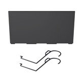 Truhlík CORBI s háky a vkladem antracit, varianta 58 cm