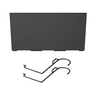 Truhlík CORBI s háky a vkladem antracit, varianta 58 cm