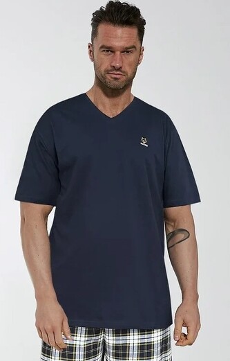Piżama Cornette 326/181 Nature kr/r 3XL-5XL męska granatowy 4XL