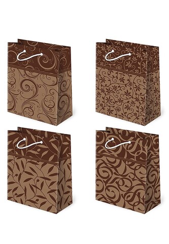 Torba Paw T-4 Kraft Set 129 Esy A'10 mix kolor-mix wzór 16x24x7.5 cm