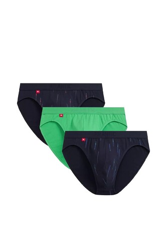 Slipy Atlantic 3MP-193 A'3 S-2XL granatowy-zielony L