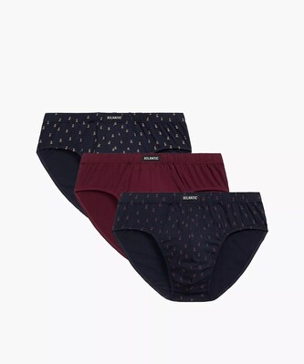 Slipy Atlantic 3MP-183 A'3 S-3XL granatowy-wino-granatowy L