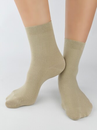 Skarpety Noviti SB077 Prążek Soft 36-41 beżowy 36-41