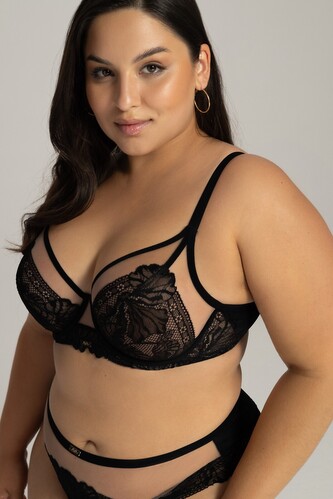 Biustonosz soft bralette Ava 2146 Maxi black 90H