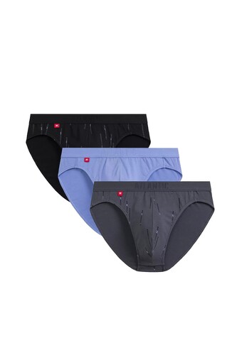 Slipy Atlantic 3MP-193 A'3 S-2XL czarny-denim-grafitowy M