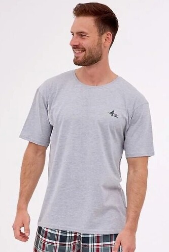 Piżama Cornette 326/284 Wild Horse 3 r/r 3XL-5XL męska szary jasny 5XL