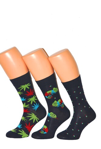 Skarpety Cornette Premium A54 A'3 39-47 granatowy 42-44