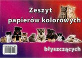 Zeszyt papierów kolorowych A5 błyszczących