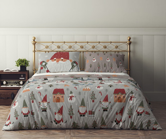 POŚCIEL KPL.160X200+2x70X80 HOLLY JOLLY 003 MIKROFIBRA SATYNOWA