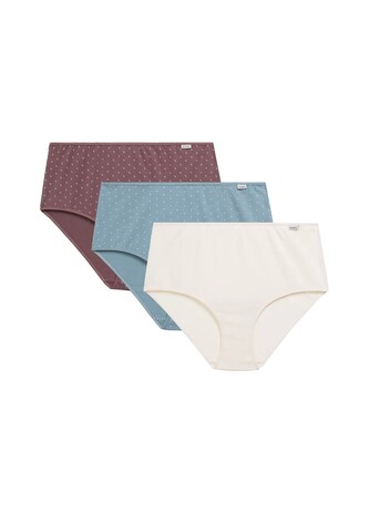 Figi Atlantic 3LP-223 Maxi A'3 S-2XL rose jasny-ecru-szmaragdowy L