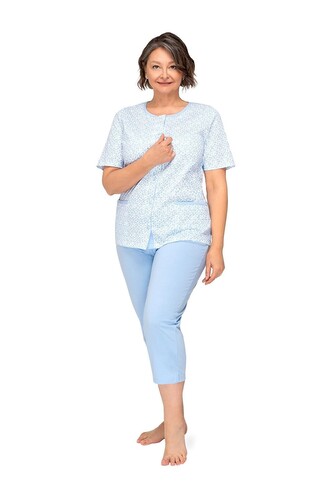 Piżama Martel Kasia I 265 kr/r M-3XL rozpinana niebieski XXL