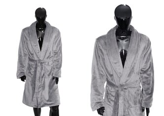 SZLAFROK COMFORT QUEEN M SREBRNY 100% poliester, flannel fleece, 230gsm