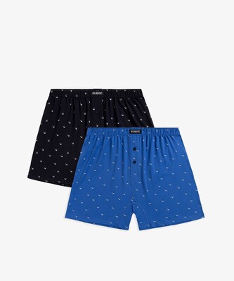 Bokserki Atlantic 2MBX-039 A'2 S-2XL granatowy-niebieski S