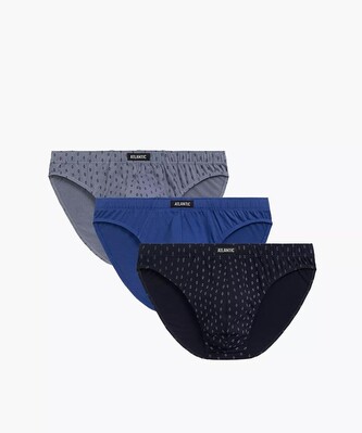 Slipy Atlantic 3MP-177 A'3 S-XL granatowy-niebieski-szary L