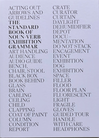 The Standard Book of Noun-Verb Exhibition