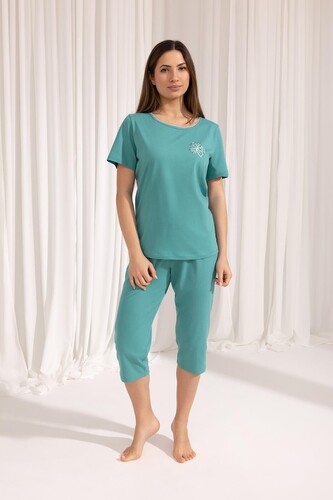 Piżama Regina 692 kr/r M-XL W25 damska zielony XL