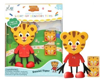 Glo Pals figurka Daniel Tiger a dvě senzorické svítící kostky