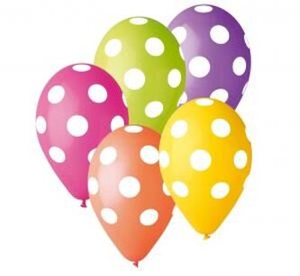 GD balónek 12" 25ks puntíky