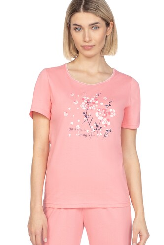Piżama Regina 655 kr/r M-XL L24 damska różowy L