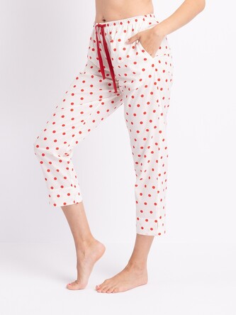 Spodnie piżamowe Key LHE 167 B24 S-XL damskie ecru L