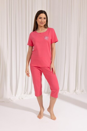 Piżama Regina 692 kr/r M-XL W25 damska malina M