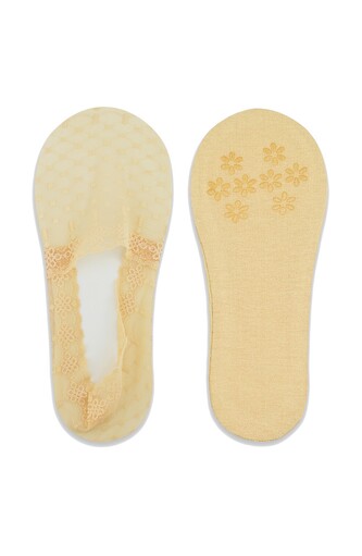 Baleriny Noviti SN052 Koronka Silikon ABS 36-41 beżowy 36-41