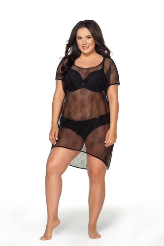 Sukienka plażowa Ava SP 21 Black S-3XL black L/XL