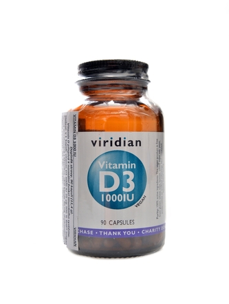 Viridian - Vitamin D3 1000iu 90 kapslí