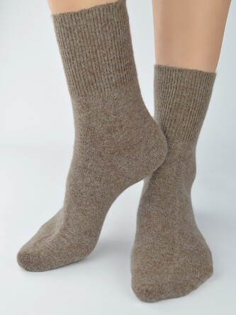 Skarpety Noviti SB082 Gładka z Angorą 36-41 beżowy 36-41