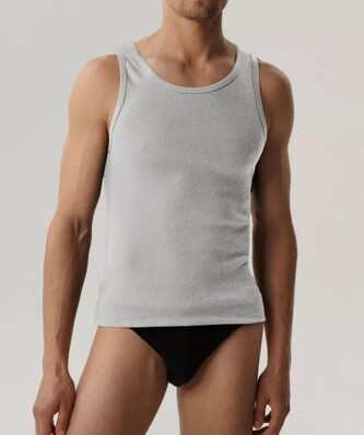 Koszulka Atlantic BMV-046 S-2XL szary melanż jasny XL