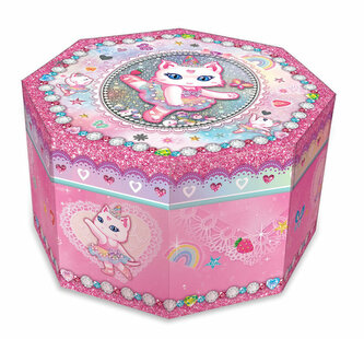 Pozytywka ośmiokątna Kot Baletnica