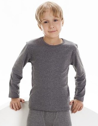 Koszulka Cornette 214 Young Boy 134-164 grafitowy 146-152