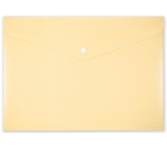 Koperta na zatrzask A4 PP-113 pastelowa żółta