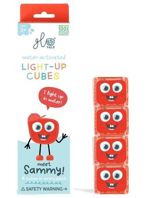 Kostki sensoryczne świecące w wodzie Sammy czerw