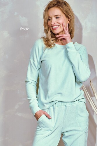 Piżama Taro Jessie 3243 Frotte dł/r S-XL Z24/25 damska miętowy XL Piżama Taro Jessie 3243 Frotte dł/r S-XL Z24/25 damska miętowy XL
