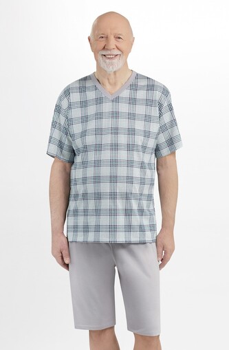 Piżama Martel Michał 400 kr/r M-2XL biały-szary M