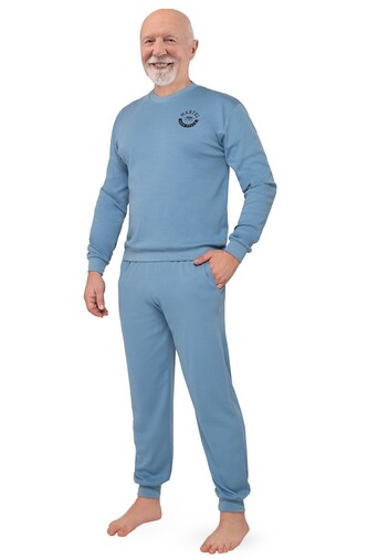 Piżama Martel 417 Konrad III dł/r M-3XL niebieski 3XL